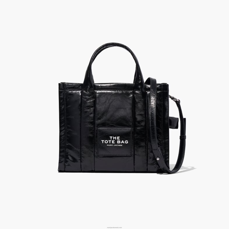 Marc Jacobs läikiv kortsus keskmine kandekott 4BZR111