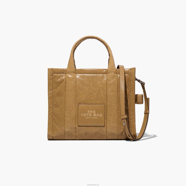 Marc Jacobs läikiv kortsus keskmine kandekott 4BZR112