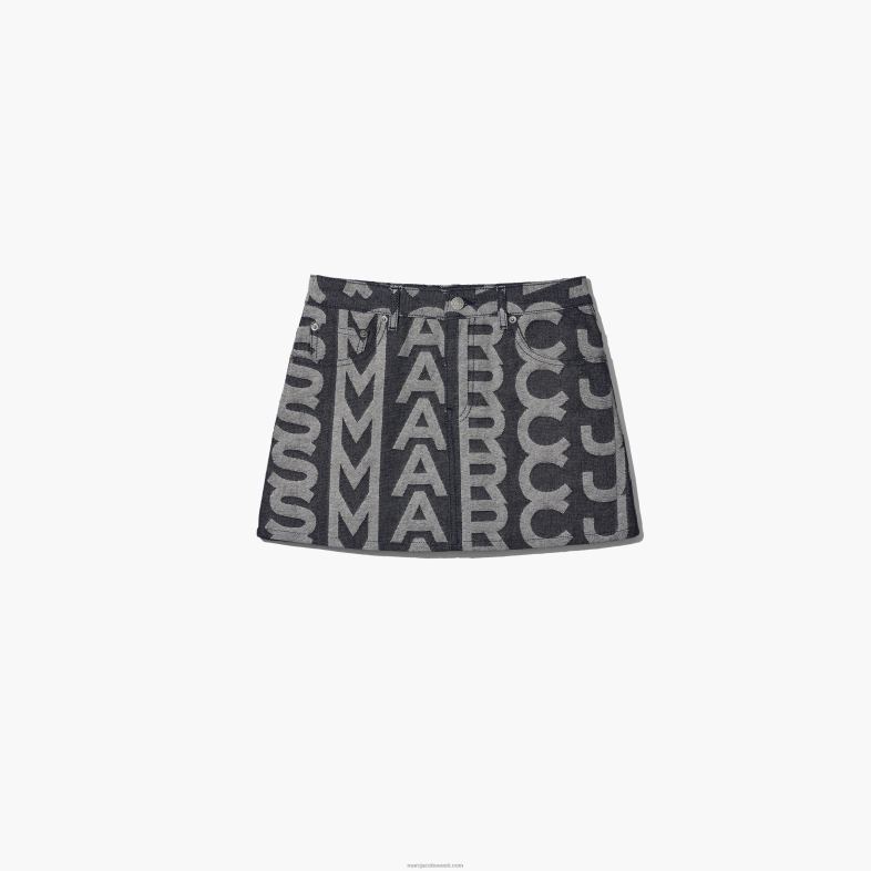 Marc Jacobs monogramm denim miniseelik 4BZR509
