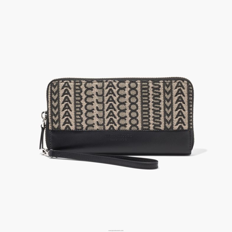Marc Jacobs monogrammiga žakaarmandri mandrikäekäte rahakott 4BZR256